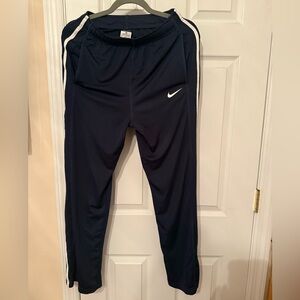 Nike Dri Fit Boys Dark Blue Athletic Track Pants